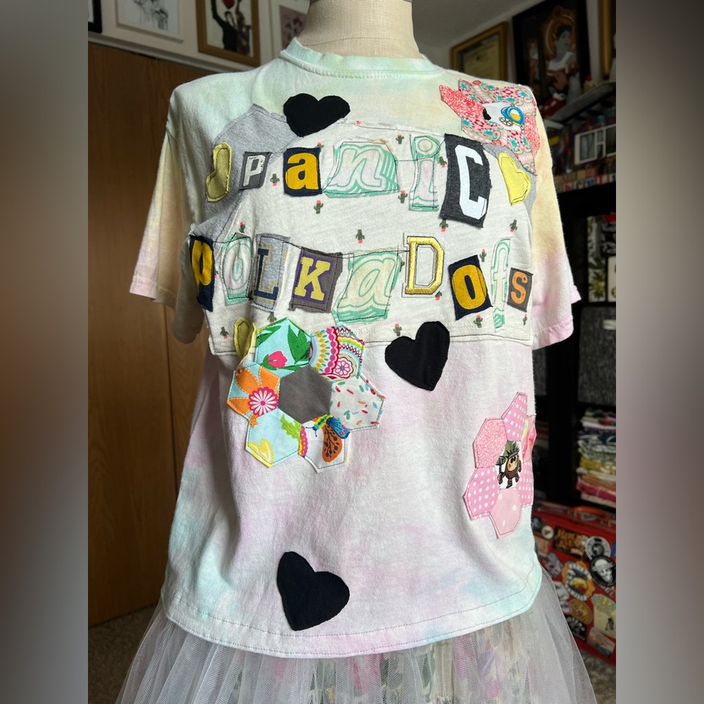 Ransom Note Tee Shirt - Sherbet Tie Dye